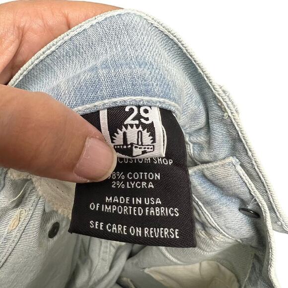 Work Custom Jeans Ankle Zip Skinny Leg in Polar Womens Size 29 NWT - Picture 11 of 14